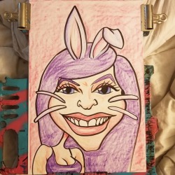 My girlfriend is a wabbit.  Purple.   ========================== I do all sorts of events, any kind of party can use a caricature artist!    ========================== www.patreon.com/mattbernson . . . . . . . #Caricature #caricatures #caricaturist