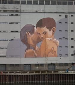 exhibition-ism:  Spanish street artist Aryz pops up in Linz, Austria