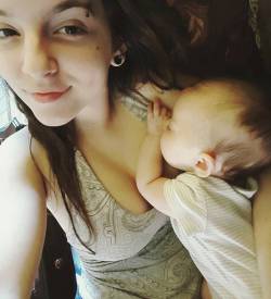 granola-mama:  My sleepy, squeaky, 3 month old beautiful girl ♡ you’re growing so fast. Too fast. I’m holding on to the squishy, tiny baby that was plopped on my chest, warm and screaming and new. But I’m ready to watch you grow into the wonderful