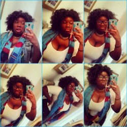 kuntybynature:  No more snow and its pretty out! My hair is bouncy &amp; soft #naturalhair
