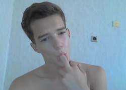 boneralarm:  Boys Exposed: Twink jerking and swallowing his own load
