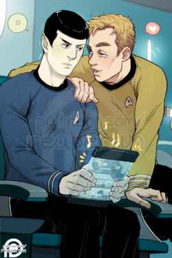 Support me on Patreon! =&gt; Reapersun@PatreonRead Tribble Tershausu on AO3 by belladonnaq (G)@ icanthelpbutrunwithscissors prompt:AOS Kirk playing neko atsume, Spock feigning disinterest, and Kirk catching him play it :3&mdash;Jim motioned with his hand