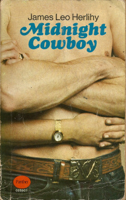 everythingsecondhand:Midnight Cowboy, by James Leo Herlihy (Panther, 1968) From a charity shop in Canterbury. midnight cowboy midnight son of three blonde tarts sad midnight child of an emotional block white midnight stud slow talking slow walking Joe