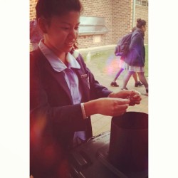 Cutting her nails at school&hellip; Ok Sam ok @samanthasuyko #normal #ootd #f4f #toes #fingers #sausage #thermal #scrunchie #dafuq #omg #pissedoffyet #lolol#swag#yolo #okstop#jks #totalbabe #igers #iphonesia
