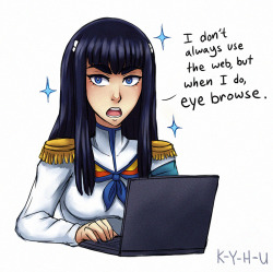 k-y-h-u:   I’m disappointed to see that no one has done this yet but I’d say I’m more disappointed in myself  Satsuki uses the net only for very important things   *giggles* X3