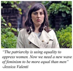talking-fedora:  herimperialnootness:  orcaspanielmermaids:  king-of-the-roses:  T H E P A T R I A R C H Y I S U S I N G E Q U A L I T Y T O O P P R E S S W O M E N. I dot think Jessica here knows what equality or oppression mean, I think they just mean