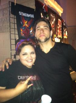 misssarahsuicide:  Me and the bassist from Otherwise