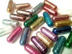 The ultimate party girl gift: Pills that make you poop rainbow glitter.