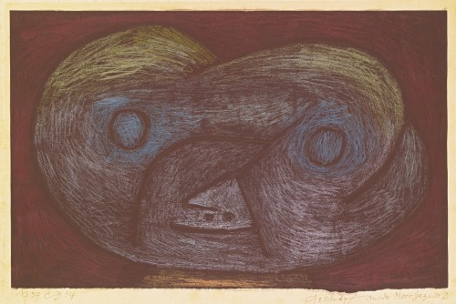 mauveflwrs: Paul Klee - Geschöpf Aus Der Moor Gegend D (Creature Of The Moorland D) (1939) https://painted-face.com/