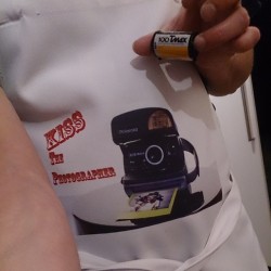 so obviously I had to develop the film that was in the camera, and I finally got to wear my apron xP