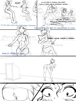 Page 1 sketch for Sequoia State, a futanari comic exclusively featured at hizzacked.xxxÂ ! will be sketching the next pages over the next week or two, and then the comic will be released page by page on my site :) join up if you wanna read it! http://www.