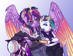 earthsong9405: So my friend and I were talking about how freakin’ cool Rarity looked with her punk-rock hairstyle and then I showed him Twilight’s and he said “Wow she looks like a biker” and…. welp. Have some Biker Twilight with her rockstar