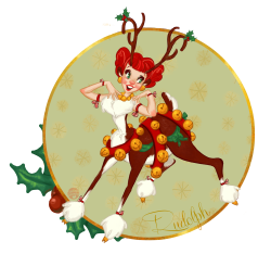 ecmajor:  savannahalexandraart:  savannahalexandraart:    You know Dasher, and Dancer, andPrancer, and Vixen,Comet, and Cupid, andDonner and BlitzenBut do you recallThe most famous reindeer of allRudolph, the red-nosed reindeer!!    I can finally post