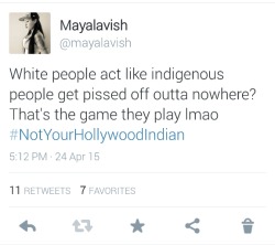 mayalavish:  #NotYourHollywoodIndian