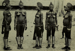 ukpuru:Engaged [Northern] Igbo women in “Gala” dress. Photo by G. T. Basden, turn of the 20th century.