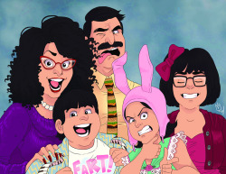 sephiramy:  Oh, by the way - @halloweenkitties is right, this Bob’s Burgers piece is new, and has not been posted anywherreeehhmmm well… now it has! This was actually one of the first ideas I came up with when I decided I wanted to rework my print