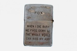 frankily:  acxds:   Lighters of the Vietnam War  my last name is fox, i love this  So much sass 