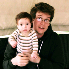 epicjohngreenquotes:  sarabatikha:  bellatrix-prior:  peter-thedoctor-capaldi:  marrecarandgi:  Is it just me or John Green looks like James Potter nursing Harry?  make john green find the thing  john green will die when he finds the thing  I don’t