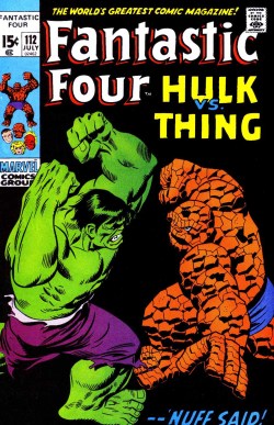 themarvelwayoflife:  Original and reprint. Fantastic Four #112 (1971) by John Buscema and Frank Giacoia and Marvel Selects: Fantastic Four #6 (2000) by Alan Davis.