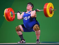 parliamentaryinquiry: drst:  slowdecade:  she trained in abject poverty  This is Sarah Robles.  She won a Bronze medal in Rio yesterday, first US weightlifting medal in 16 years.  “I still have bad thoughts about myself, but I’ve learned that you