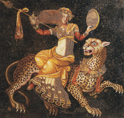 langoaurelian: DIONYSUS RIDING A PANTHER Floor mosaic, Delos, House of the Masks, circa 120 - 8- BCE 
