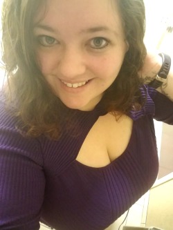 slavefairy:  Just rocking this cute sweater at work…