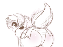 kinkiepie:  aespressino:  and to top it off I drew this stupid horse butt good night everyone  how dare you.   Unf, dat bootay~ &lt;3