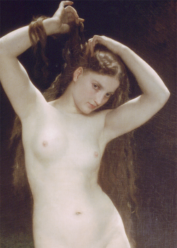fletchingarrows:   Bather (detail)by William Adolphe Bouguereau (1825-1905) oil on canvas, 1870  