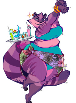 getdestroyed-staydestroyed:  So I purchased a small handful of adopts from some close friends at the very end of 2017 and I’m finally getting around to doing some art with them. The one I’ve done the most art of so far is this purple tiger gal above
