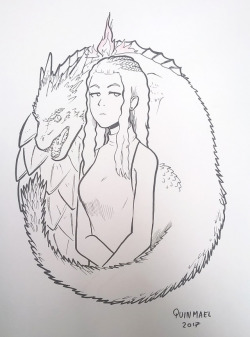 quinmael: Another commission from the con.A simple Khaleesi. A fire crown for the mother of dragons!