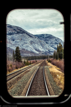 josephvisserphotography:  The view from the train. Jasper, Alberta, Canada. I am 20 years old. I am from Winnipeg, Canada. This is my life and my work. Please visit my website and Facebook for more information on my current projects and availability. 