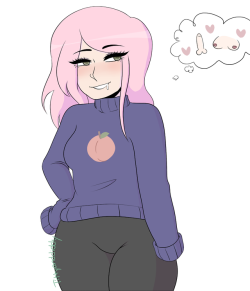 tittyanddiddy:  S O obviously my hair isnt this pink, i wish it was so im going to draw it this way, but ive wanted pink hair ever since watching the animaessssesi like sweaters (especially oversized ones to keep my hands warm), being gay, peaches, dick,