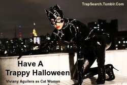 mercedesquinnthetgirlmistress:  trapsearch:  It’s coming soon so a Happy Halloween from Viviany Aguilera as Cat Woman and Ana Mancini as the Green Lantern!  Sissiecos can be any or every of 365 days in the year, for the CD or TG woman that loves Cosplay