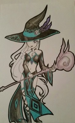 radioactive-banjo:A witch from Summoners War.