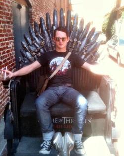 samandriel:  moviesmovesme:  First the Ring now the Throne  What’s next? The Elder wand? Will it ever end, Elijah? 