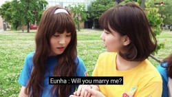 mooooosa:  I can’t believe Eunha proposed to 2 people in less than a minute