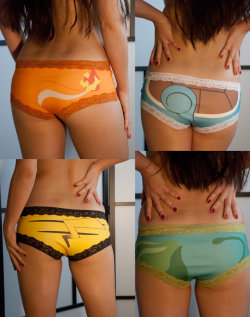 albotas:  Pokémon Panties: Because I Didn’t Already Have Enough Weird Geeky Fetishes Ladies (or dudes, I guess), wrap your tushies in these Poképanties available in Charmander, Squirtle, Bulbasaur, and Pikachu styles from Etsy seller MakersWay. [Via