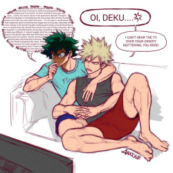 anatchie:  Deku and Kacchan started watching a true crime series together
