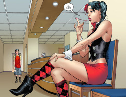 proudstar81:  Harley trying to get Billy to play hooky (Injustice year four #03 digital comic)