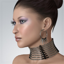 Savage Collar   A cool collar with matching earrings will turn V4 into a savage temptress&hellip;   You get: - Savage Collar Prop - Savage Earrings Props (Left &amp; Right)  - Mats for Collar and Earrings (Mix: Black/Red/Silver/Gold) http://renderoti.ca/S