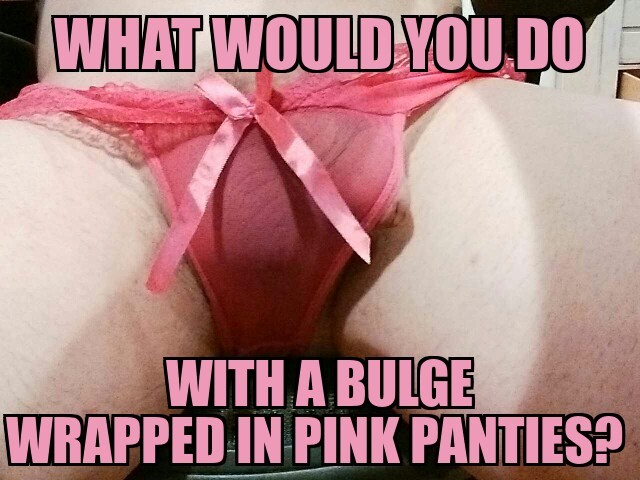 Pink panties at store