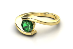  Legend of Zelda Spiritual Stone wedding rings made over at Gemvara~! Kokiri’s Emerald Goron’s Ruby Zora’s Sapphire 