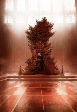  The Iron Throne as described in the novels, officially endorsed by GRRM on his blog as the most accurate artistic representation thus far. By artist Mark Simonetti. 