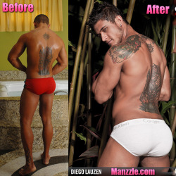 manzzle:  Where ever Diego Lauzen went to get his ass bigger, I’d love to know! Some before and after pics of Diego’s ass growth, Set 1! 