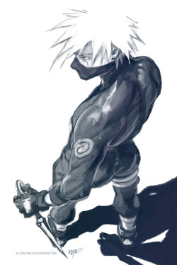 kakairu-fest-mod:  kejablank:  Don’t mess with meDon’t mess with Kakashi when his boiling point is low.Quick digital speedpaint today. I had to do it …. don’t ask me why ….;-)…I just had to do it.© Original character Hatake Kakashi by Masashi