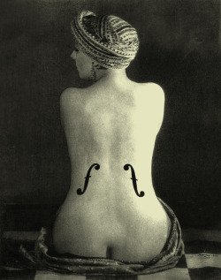 sulphuriclike:  Man Ray_Le Violin d'Ingres_1924