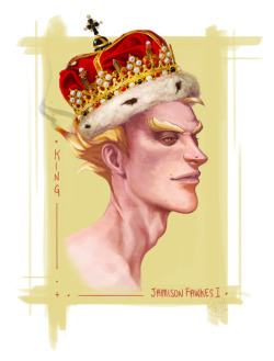 adrianne-draws: All hail King Jamison Fawkes I 