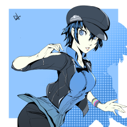 brinkofmemories:  Naoto from Persona 4, in her Persona 4 Dancing All Night outfit that Shuji Sogabe designed!