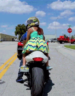 takenbythebmoment:  Daddy, shame on you posting this. No gear! Does the quick access make it okay? I know you would never, but I would love to feel 140 mph up my skirt. Well you know I like to feel anything with big numbers up my skirt ;)  We can get
