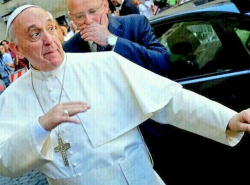 partlystarsmostlyvoid:  madmenandmayhem:  evilspice:  toyota:  damn the pope about to preach some sick verses  the guy beatboxing behind him  &ldquo;the guy&rdquo; is the italian president  P-Francis and the Prez 